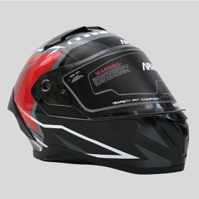 Resim Arwic Pro Model Kapalı Full Face Motosiklet Kaskı Ar939 Kırmızı 