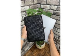 Resim Guard Nakış Desenli Siyah Clutch Çanta 