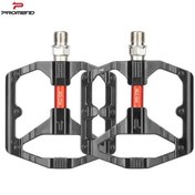 Resim T26 Çift Kovanlı Alüminyum Geniş Platform DU Peilin Rulman Bisiklet Pedalı Siyah 