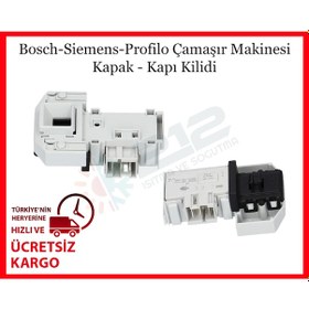 Resim Bosch Uyumlu Wab20262Tr/20 Çamaşır Makinesi Kapak Kapı Kilidi - 556673977 