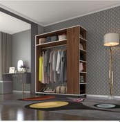 Resim Kenzlife giysi dolabı bayram 180*150*40 cvz gardırop tekerlekli 