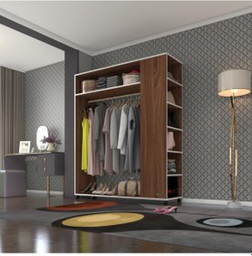 Resim Kenzlife giysi dolabı bayram 180*150*40 cvz gardırop tekerlekli 