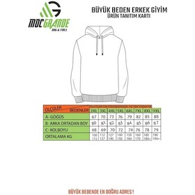 Resim Moc Grande Mocgrande Erkek Büyük Beden Sıfır Yaka 3ip Sweat Core 1975 24209 Grı Melanj Gri Melanj 