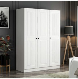 Resim Kale 3 Mebran Kapaklı 2ç Dolap - Beyaz 210cm 