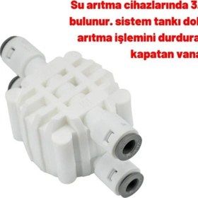 Resim Sulook Su Arıtma Cihazı Shutoff Valve 4 Yollu Vana + Atık Kısıcı Flowlimit 300 Set 