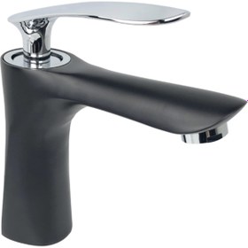 Resim Pure Royal Lavabo Armatürü Krom - Siyah Akf-107 