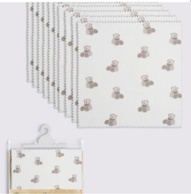 Resim Bistyle Bear 20x20 10'lu Penye Mendil 90162 Ekru Ekru 