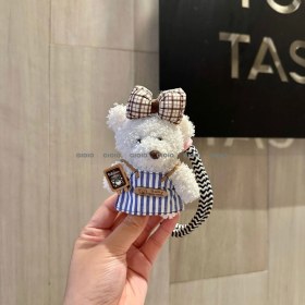 Resim Silver1 Sevimli Renkli Ip Peluş Ayı Kolye El Yapımı Oyuncaklar Küçük Bebek Çanta Çekicilik Sevimli Bebek Cep Telefonu Çekicilik (Yurt Dışından) 