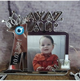Resim Baskıcı Amca 1 Yaş Pleksi Magnet GÜMÜŞ 
