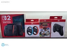 Resim Nintendo Switch 2 + Sonic X Shadow + Wheel + Pro Controller !! 