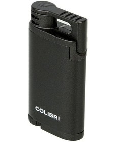 Resim Colibri Belmont Tek Torch Pürmüz Metalik Siyah Puro Çakmağı 