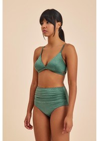 Resim Amarelle Bali Yeşil Yüksek Belli Toparlayıcı Bikini Alt Yeşil 