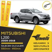 Resim Inwells Mitsubishi L200 2009 - 2018 Ön Muz Silecek Takımı 