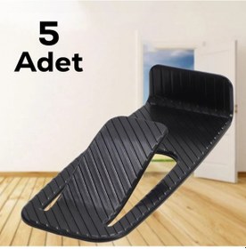 Resim Porsima Yapışkanlı Kapı Stoperi - 5'li Kapı Kapı Altı Takozu 