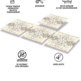 Resim Tink Kendinden Yapışkanlı Mermer 011 Desenli Pvc Karo 30x30 Cm 