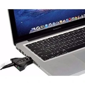 Resim Peri Store 4931 7.1 7 Kanal Mikrofon Destekli Çift Girişli Çevirici Harici USB Ses Kartı 