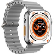 Resim WS28 Ultra 49MM Kordon Kilitli Vidalı Watch 8 Ultra 2.08 Ekran Akıllı Saat Gri 