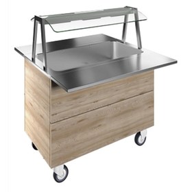 Resim Electrolux Professional Lambalı Servis Rafı Ve Paslanmaz Çelik Tepsi Kaydırma, Y= 900 Mm F01H3AW04S 