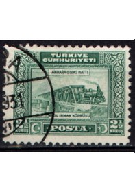 Resim 1929 Yeni Harflerle İlk Posta Pulları 2.5 Kuruş Tp0471 