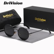 Resim Drivision Moda Polarize Tam Çerçeve Dış Mekan Eğlencesi için Yuvarlak Şık Gözlükler 