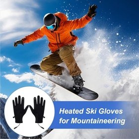 Resim Erkekler İçin Isıtmalı Eldivenler,Dokunmatik Eldivenler | USB İle Isıtmalı Kayak Termal Eldivenleri - Bisiklet için Kayak için Dağcılık Kış Açık Hava Soğuk Hava Kadınlar 