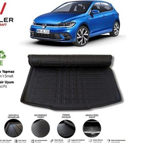 Resim Vw Polo Bagaj Havuzu 2021 Sonrası 3D Wöller Ultraflex Esnek 