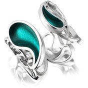 Resim Pegah Jewellery Botte/ Şal Deseni Mineli Gümüş Yüzük 