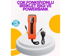Resim Aydogan's Su Geçirmez Bisiklet Işığı 5000 Mah Powerbankli Ön Far 