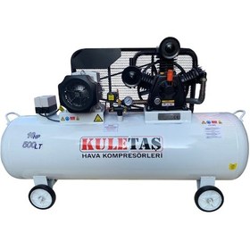 Resim Kuletaş 500 Litre Hava Kompresörü 10 Hp 12 Bar Üç Pistonlu 