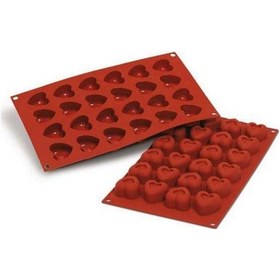 Resim Silikomart Sf089 Küçük Kalp Kek Kalıbı 