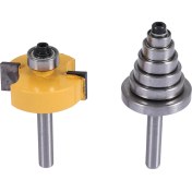 Resim CelestialCo 1/4 Inç Shank Rabbeting Yönlendirici Biti Çoklu Derinlikler Için Ayarlanmış 6 Rulman 1/8 Inç, 1/4 Inç, 5/16 Inç, 3/8 Inç, 7/16 Inç, 1/2 Inç (Yurt Dışından) 