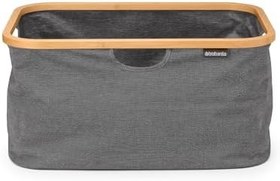 Resim Brabantia - Katlanabilir Çamaşır Sepeti 10,6 Gal - Islak ve Kuru Çamaşırlar için Suya Dayanıklı Sepet - Giysiler ve Keten için Saklama Sepeti - Kolay Kavrama için Bambu Jant - Giysi Yıkama - Biber 
