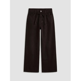 Resim LC Waikiki Lcw Kids Kahverengi Wideleg Kız Çocuk Gabardin Pantolon 
