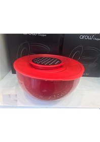 Resim Arow Chopper Akıllı Karıştırma & Saklama Kabı Rendeli Akrilik 4.6 Lt 25 Cm Kırmızı Tr-3633 Çok Renkli 