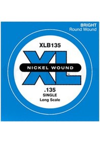 Resim D'addario Xlb135 Tek Bas Gitar Teli 135 