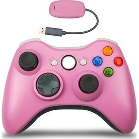 Resim Xbox360 İçin 2.4g Kablosuz Oyun Kolu - Ergonomik Tasarım, Pink Renk Pil Dahil Değil 
