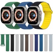 Resim Sones iOS UyumluWatch Ultra 2 49mm Döngü Manyetik Silikon Watch Kordon 