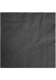 Resim Servis Peçete Siyah 33x33 Cm - 20 Adet 