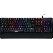 Resim Rampage RMK-GX9 PULSAR RGB Aydınlatmalı Kırmızı Switch Mekanik Oyuncu Klavye Rampage