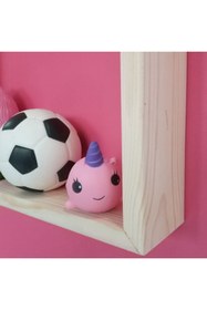 Resim MiniWood Montessori Süs Oyuncak Duvar Süsü Raf Doğal Ahşap 