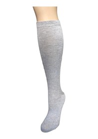 Resim Design DESIGN PAMUKLU ÇOCUK DİZALTI OKUL ÇORABI-Gri 