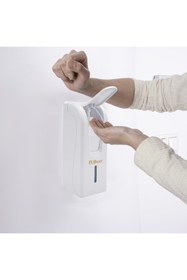 Resim Flosoft F191 Kilitli Dezenfektan Dispenseri Dirsek Basmalı 1000ml 