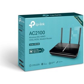 Resim TP-Link VR2100 / AC2100 5 GHz 4 Port 350 Mbps VDSL/ADSL Kablosuz Modem Router 