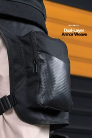 Resim Motobros X-67 Motosiklet Bacak Çantası Karbon Motorcu Çantası Motosiklet Çantası 3 Gözlü 