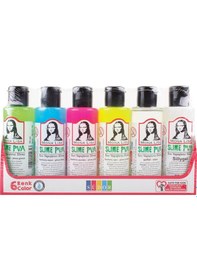 Resim Sıvı Yapıştırıcı Slime Set 70 Ml 6 Lı Sl06 Karışık, Çok Renkli 