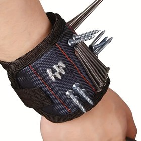 Resim Araç Becerisi, Ahşap İşleri & DIY için Ayarlanabilir Manyetik Bileklik - Güçlü Mıknatıslar Vidaları, Çivileri, Matkap Uçlarını Tutuyor - Araç Tutucu 