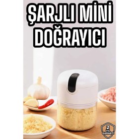 Resim Beruflic El Rondosu Mini Şarjlı Doğrayıcı Taşınabilir 250 ml 