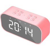 Resim Pembe Bluetooth Hoparlör, Taşınabilir Konuşma, Lcd Ekranlı Zaman Gösterici, Kaliteli Ses, 2000mah Pil 