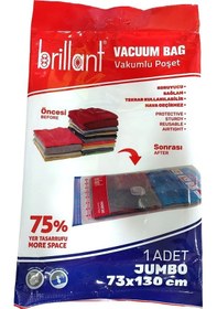 Resim Brillant Vakumlu Hurç, 5li Set, Jumbo Boy 73x130 Şeffaf 