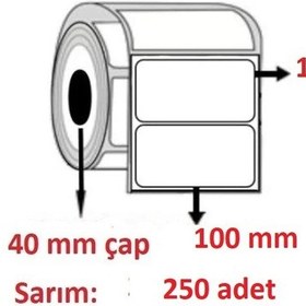 Resim Özsaraç Etiket 100 x 100 Pvc Şeffaf Etiket 250'Li 